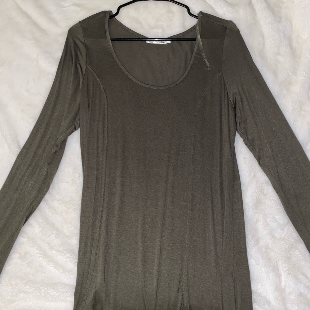 Long sleeve shirt - olive green